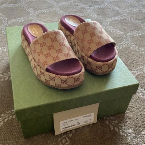 flannels womens gucci sliders|gucci slides size 7.